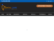 Tablet Screenshot of dentalcareteam.com